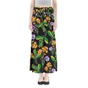 Flower Pattern Art Floral Texture Full Length Maxi Skirt View1