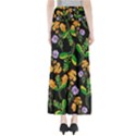 Flower Pattern Art Floral Texture Full Length Maxi Skirt View2