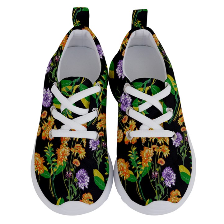 Flower Pattern Art Floral Texture Running Shoes