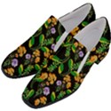 Flower Pattern Art Floral Texture Women Slip On Heel Loafers View2