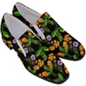 Flower Pattern Art Floral Texture Women Slip On Heel Loafers View3