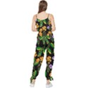 Flower Pattern Art Floral Texture Sleeveless Tie Ankle Chiffon Jumpsuit View2