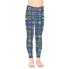 Procedural Generation Digital Art Pattern Kids  Leggings by Grandong