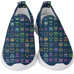 Procedural Generation Digital Art Pattern Kids  Slip On Sneakers by Grandong