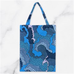 Blue Moving Texture Abstract Texture Classic Tote Bag