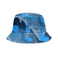 Blue Moving Texture Abstract Texture Bucket Hat