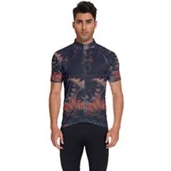 Fractal Digital Art Pattern Men s Short Sleeve Cycling Jersey by Grandong