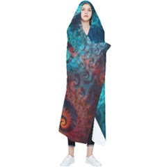 Spiral Abstract Pattern Abstract Wearable Blanket by Grandong