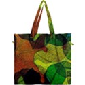 Colorful Autumn Leaves Texture Abstract Pattern Canvas Travel Bag View1