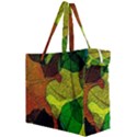 Colorful Autumn Leaves Texture Abstract Pattern Canvas Travel Bag View2