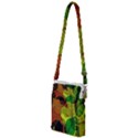 Colorful Autumn Leaves Texture Abstract Pattern Multi Function Travel Bag View1