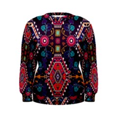 Pattern Ornament Motif Colorful Texture Women s Sweatshirt