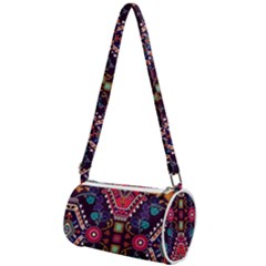 Pattern Ornament Motif Colorful Texture Mini Cylinder Bag by Grandong