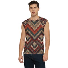 Pattern Knitting Texture Men s Raglan Cap Sleeve T-shirt by Grandong