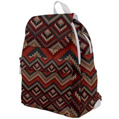 Pattern Knitting Texture Top Flap Backpack by Grandong