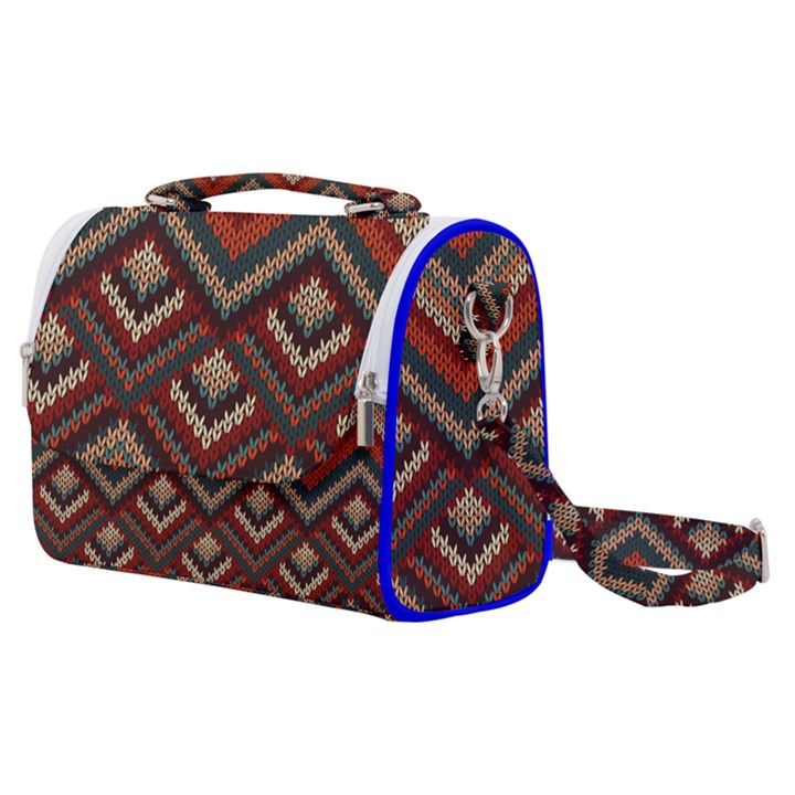 Pattern Knitting Texture Satchel Shoulder Bag