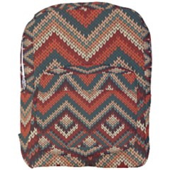 Pattern Knitting Texture Full Print Backpack by Grandong