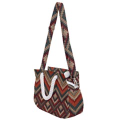 Pattern Knitting Texture Rope Handles Shoulder Strap Bag by Grandong