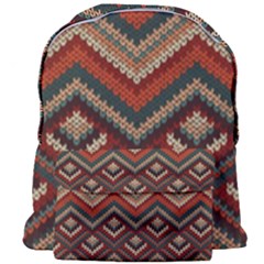 Pattern Knitting Texture Giant Full Print Backpack by Grandong