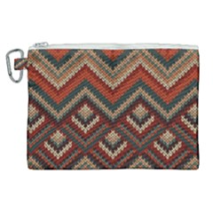 Pattern Knitting Texture Canvas Cosmetic Bag (xl) by Grandong