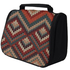 Pattern Knitting Texture Full Print Travel Pouch (big) by Grandong