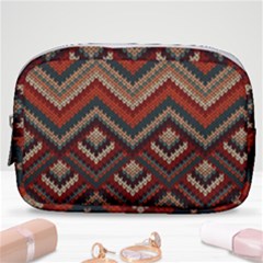 Pattern Knitting Texture Make Up Pouch (small) by Grandong