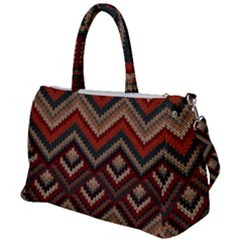 Pattern Knitting Texture Duffel Travel Bag by Grandong