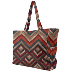 Pattern Knitting Texture Simple Shoulder Bag by Grandong