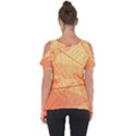 Abstract Texture Of Colorful Bright Pattern Transparent Leaves Orange And Yellow Color Cut Out Side Drop T-Shirt View2