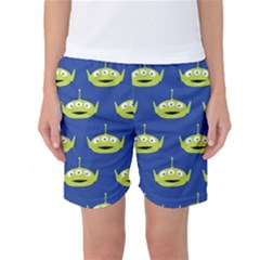 Alien Pattern Women s Basketball Shorts by Ndabl3x