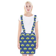 Alien Pattern Braces Suspender Skirt by Ndabl3x