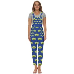 Alien Pattern Women s Pinafore Overalls Jumpsuit by Ndabl3x