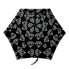 Black Diamond Pattern Mini Folding Umbrellas by Ndabl3x