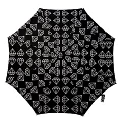 Black Diamond Pattern Hook Handle Umbrellas (medium) by Ndabl3x