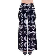 Black Diamond Pattern So Vintage Palazzo Pants by Ndabl3x