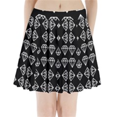 Black Diamond Pattern Pleated Mini Skirt by Ndabl3x