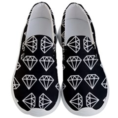 Black Diamond Pattern Men s Lightweight Slip Ons by Ndabl3x