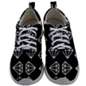 Black Diamond Pattern Mens Athletic Shoes View1