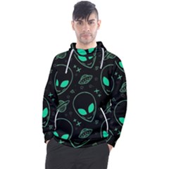 Alien Green Black Pattern Men s Pullover Hoodie