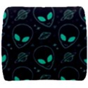 Alien Green Black Pattern Back Support Cushion View1