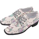 Cartoon Cat Cute Animal Kawaii Pastel Pattern Women Heeled Oxford Shoes View2