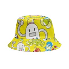 Robot Pattern Inside Out Bucket Hat by Ndabl3x