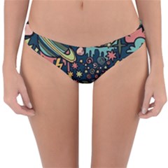 Alien Rocket Space Aesthetic Reversible Hipster Bikini Bottoms by Ndabl3x