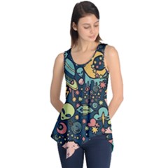 Alien Rocket Space Aesthetic Sleeveless Tunic by Ndabl3x