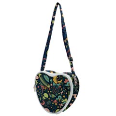 Alien Rocket Space Aesthetic Heart Shoulder Bag by Ndabl3x