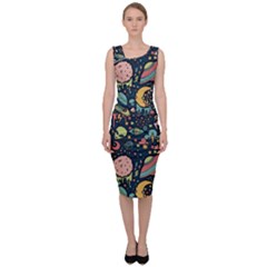 Alien Rocket Space Aesthetic Sleeveless Pencil Dress by Ndabl3x