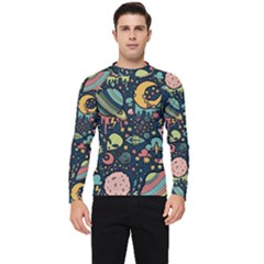 Alien Rocket Space Aesthetic Men s Long Sleeve Rash Guard by Ndabl3x