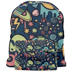 Alien Rocket Space Aesthetic Giant Full Print Backpack by Ndabl3x