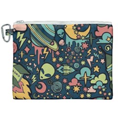 Alien Rocket Space Aesthetic Canvas Cosmetic Bag (xxl) by Ndabl3x