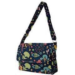 Alien Rocket Space Aesthetic Full Print Messenger Bag (s) by Ndabl3x